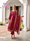 Shalini Vol 1 By Mystic 9 Vertican Shimmer Kurti With Bottom Dupatta Exporters In India
